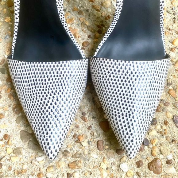 Alexander Wang Emma Lizard-Embossed Pumps 37 7 7.5 - Picture 3 of 10